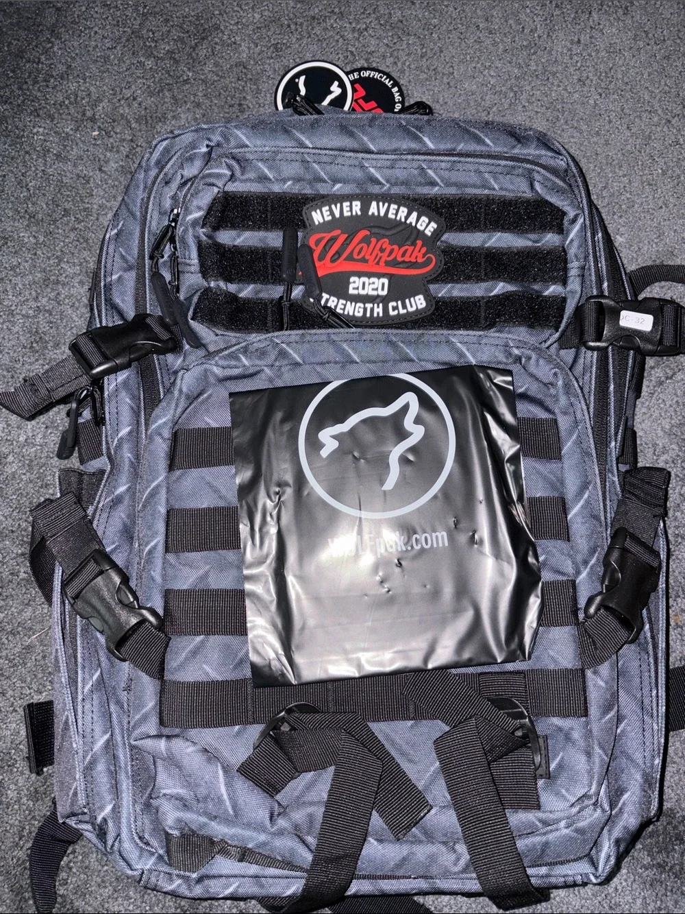 Men's Tactical Backpack - Gray with Black Accents